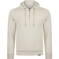 Hoodies Sweatshirts Morar Quarter Zip Neck Brushback Fleece Pullover Hoodie in Rainy Day Beige Hoodies Sweatshirts Morar Quarter Zip Neck Brushback Fleece Pullover Hoodie in Rainy Day Beige