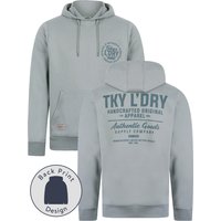 Hoodies Sweatshirts Carragher Graphic Motif Brushback Fleece Pullover Hoodie with Back Print in Cathedral Spire