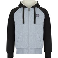 Hoodies Sweatshirts Petersburg Chunky Zip Through Borg Lined Fleece Hoodie in Light Grey Marl Hoodies Sweatshirts Petersburg Chunky Zip Through Borg Lined Fleece Hoodie in Light Grey Marl