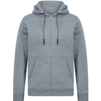 Hoodies Sweatshirts Emund Plain Brushback Fleece Zip Through Hoodie in Light Grey Marl Hoodies Sweatshirts Emund Plain Brushback Fleece Zip Through Hoodie in Light Grey Marl