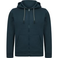 Hoodies Sweatshirts Emund Plain Brushback Fleece Zip Through Hoodie in Midnight Navy Hoodies Sweatshirts Emund Plain Brushback Fleece Zip Through Hoodie in Midnight Navy