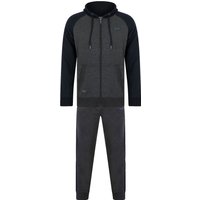 Hoody Jogger Set Richiis pc Raglan Sleeve Hoody & Cuffed Joggers Brushback Fleece Tracksuit Co-ord Set in Charcoal Marl Hoody Jogger Set Richiis pc Raglan Sleeve Hoody & Cuffed Joggers Brushback Fleece Tracksuit Co-ord Set in Charcoal Marl