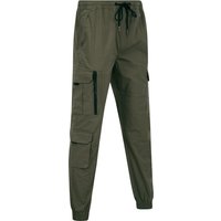 Trousers Irazu Stretch Cotton Blend Elastic Waist Multi-Pocket Cargo Trousers in Crocodile Trousers Irazu Stretch Cotton Blend Elastic Waist Multi-Pocket Cargo Trousers in Crocodile