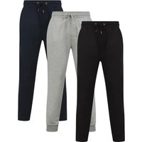 Pack Joggers Underground Pack Basic Cotton Blend Brushback Fleece Joggers Set in Sky Captain Navy Light Grey Marl Jet Black Pack Joggers Underground Pack Basic Cotton Blend Brushback Fleece Joggers Set in Sky Captain Navy Light Grey Marl Jet Black