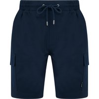 Shorts Brent Multi-Pocket Stretch Fabric Jogger Cargo Shorts in Peacoat Blue Shorts Brent Multi-Pocket Stretch Fabric Jogger Cargo Shorts in Peacoat Blue