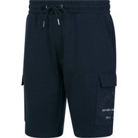 Jogger Shorts Lewes Multi-Pocket Brushback Fleece Jogger Cargo Shorts in Sky Captain Navy Jogger Shorts Lewes Multi-Pocket Brushback Fleece Jogger Cargo Shorts in Sky Captain Navy