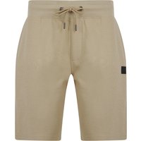 Jogger Shorts Tarot Motif Brushback Fleece Jogger Shorts in Trench Coat Jogger Shorts Tarot Motif Brushback Fleece Jogger Shorts in Trench Coat