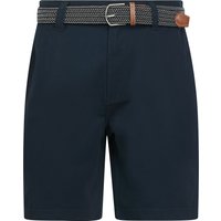Shorts Mulligan Cotton Twill Chino Shorts with Woven Belt in Sky Captain Navy – Kensington Eastside Shorts Mulligan Cotton Twill Chino Shorts with Woven Belt in Sky Captain Navy – Kensington Eastside