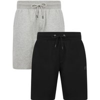 Pack Jogger Shorts Helm Pack Cotton Blend Brushback Fleece Jogger Shorts Set in Jet Black Light Grey Marl Pack Jogger Shorts Helm Pack Cotton Blend Brushback Fleece Jogger Shorts Set in Jet Black Light Grey Marl