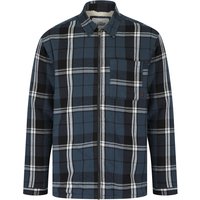 Shirts Cantwell Sherpa Fleece Lined Checked Flannel Cotton Overshirt Jacket in Midnight Blue Check Shirts Cantwell Sherpa Fleece Lined Checked Flannel Cotton Overshirt Jacket in Midnight Blue Check