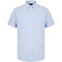 Shirts Fetlock Short Sleeve Oxford Cotton Shirt in Sky Blue – Kensington Eastside