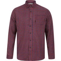 Shirts Anaik Checked Cotton Flannel Shirt in Raspberry Radiance Shirts Anaik Checked Cotton Flannel Shirt in Raspberry Radiance