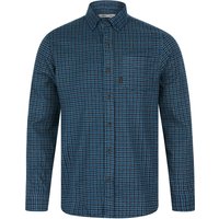 Shirts Anaik Checked Cotton Flannel Shirt in Sailor Blue Shirts Anaik Checked Cotton Flannel Shirt in Sailor Blue