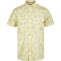 Shirts Hibisco Tropical Print Short Sleeve Cotton Hawaiian Shirt in Snow White Shirts Hibisco Tropical Print Short Sleeve Cotton Hawaiian Shirt in Snow White