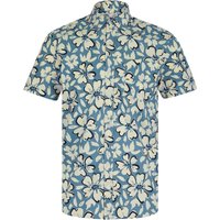 Shirts Abstracto Tropical Floral Print Short Sleeve Cotton Hawaiian Shirt in Mountain Spring Shirts Abstracto Tropical Floral Print Short Sleeve Cotton Hawaiian Shirt in Mountain Spring