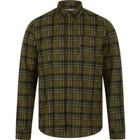 Shirts Barklem Checked Cotton Flannel Long Sleeve Shirt in Dark Olive Shirts Barklem Checked Cotton Flannel Long Sleeve Shirt in Dark Olive