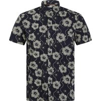 Shirts Pua Kala Floral Print Short Sleeve Cotton Hawaiian Shirt in Sky Captain Navy Shirts Pua Kala Floral Print Short Sleeve Cotton Hawaiian Shirt in Sky Captain Navy