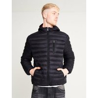 Coats Jackets Vizzini Quilted Puffer Jacket with Hood in Jet Black Burgundy Coats Jackets Vizzini Quilted Puffer Jacket with Hood in Jet Black Burgundy