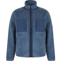 Coats Jackets Calllias Teddy Borg Fleece Funnel Neck Jacket Top in Airforce Coats Jackets Calllias Teddy Borg Fleece Funnel Neck Jacket Top in Airforce