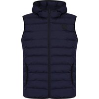 Coats Jackets Tamaki Quilted Puffer Gilet with Hood in Sky Captain Navy Coats Jackets Tamaki Quilted Puffer Gilet with Hood in Sky Captain Navy
