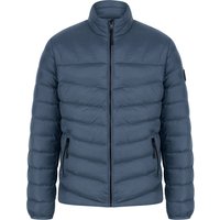 Coats Jackets Eastwood Funnel Neck Quilted Puffer Jacket with Fleece Lined Collar in Slate Blue Coats Jackets Eastwood Funnel Neck Quilted Puffer Jacket with Fleece Lined Collar in Slate Blue