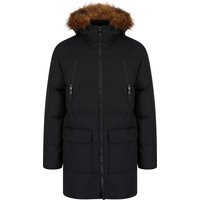 Coats Jackets Darryl Padded Parka Coat with Faux Fur Trim Hood in Jet Black Coats Jackets Darryl Padded Parka Coat with Faux Fur Trim Hood in Jet Black