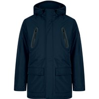 Coats Jackets Damani Padded Parka Jacket with Hood in Navy