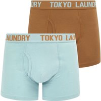Mens Underwear Sanak Pack Boxer Shorts Set in Thrush Brown Forget Me Not Blue Mens Underwear Sanak Pack Boxer Shorts Set in Thrush Brown Forget Me Not Blue
