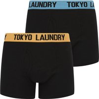 Mens Underwear Cribs Pack Boxer Shorts Set in Blissful Blue Mock Orange Mens Underwear Cribs Pack Boxer Shorts Set in Blissful Blue Mock Orange