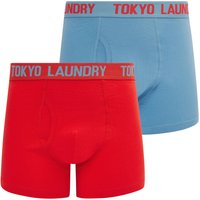 Mens Underwear Etton Pack Boxer Shorts Set in Blissful Blue Poppy Red Mens Underwear Etton Pack Boxer Shorts Set in Blissful Blue Poppy Red