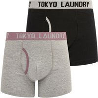 Mens Underwear Abbots Pack Boxer Shorts Set in Light Grey Marl Grapeade Mens Underwear Abbots Pack Boxer Shorts Set in Light Grey Marl Grapeade