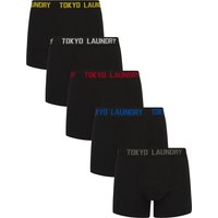 Mens Underwear Tona Pack Cotton Boxer Shorts Set in Black Mens Underwear Tona Pack Cotton Boxer Shorts Set in Black