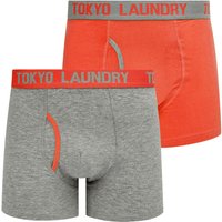 Mens Underwear Whitehead Pack Boxer Shorts Set in Cayenne Light Grey Marl