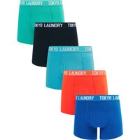 Mens Underwear Goggins Pack Stretch Cotton Boxer Shorts Set in Sky Captain Navy Baltic Hot Coral Norse Blue Victoria Blue Mens Underwear Goggins Pack Stretch Cotton Boxer Shorts Set in Sky Captain Navy Baltic Hot Coral Norse Blue Victoria Blue