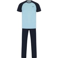 Loungewear Jayce pc Short Sleeve Cotton Loungewear Pyjama Set in Cashmere Blue Marl Loungewear Jayce pc Short Sleeve Cotton Loungewear Pyjama Set in Cashmere Blue Marl