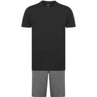 Loungewear Keir Piece Jersey Cotton Crew Neck Shirt and Shorts Lounge Set in Jet Black Loungewear Keir Piece Jersey Cotton Crew Neck Shirt and Shorts Lounge Set in Jet Black