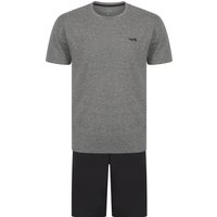 Loungewear Keir Piece Jersey Cotton Crew Neck Shirt and Shorts Lounge Set in Black And White Stripe Loungewear Keir Piece Jersey Cotton Crew Neck Shirt and Shorts Lounge Set in Black And White Stripe
