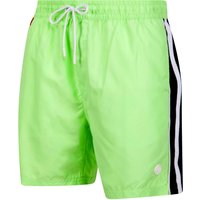 Swim Shorts Lamia Twill Microfibre Swim Shorts with Side Stripes In Patina Green Swim Shorts Lamia Twill Microfibre Swim Shorts with Side Stripes In Patina Green