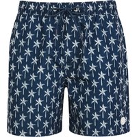 Swim Shorts Tanix Tropical Print Microfibre Swim Shorts with Mesh Lining in Dark Denim Swim Shorts Tanix Tropical Print Microfibre Swim Shorts with Mesh Lining in Dark Denim