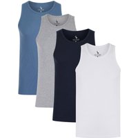 Pack Vests Vine Pack Cotton Ribbed Sleeveless Vest Tops in Light Grey Marl Blue Horizon Bright White Sky Captain Navy – South Shore Pack Vests Vine Pack Cotton Ribbed Sleeveless Vest Tops in Light Grey Marl Blue Horizon Bright White Sky Captain Navy – South Shore