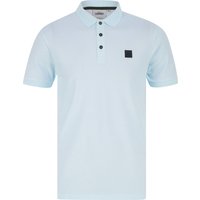 Polo Shirts Jaxon Cotton Rich Textured Weave Polo Shirt in Ice Water Polo Shirts Jaxon Cotton Rich Textured Weave Polo Shirt in Ice Water
