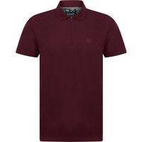Polo Shirts Wells Cotton Jersey Polo Shirt with Zip Fasten Collar in Zinfandel – Kensington Eastside Polo Shirts Wells Cotton Jersey Polo Shirt with Zip Fasten Collar in Zinfandel – Kensington Eastside