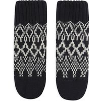 Socks Kids Argyle Jacquard Fair Isle Design Borg Lined Chunky Knit Slipper Socks in Navy – Merry Christmas One Size – Socks Kids Argyle Jacquard Fair Isle Design Borg Lined Chunky Knit Slipper Socks in Navy – Merry Christmas One Size –