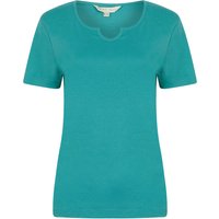 Shirts Calandra Plain % Cotton Notch Neck Shirt in Brittany Teal – Amara Reya Shirts Calandra Plain % Cotton Notch Neck Shirt in Brittany Teal – Amara Reya