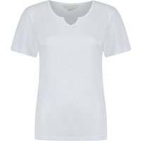 Shirts Calandra Plain % Cotton Notch Neck Shirt in Optic White – Amara Reya Shirts Calandra Plain % Cotton Notch Neck Shirt in Optic White – Amara Reya