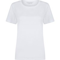 Shirts Katya Plain Crew Neck Shirt in Optic White – Amara Reya Shirts Katya Plain Crew Neck Shirt in Optic White – Amara Reya