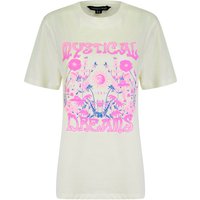 Shirts Dreamer Graphic Motif Cotton Jersey Crew Neck Shirt in Cream – Weekend Vibes Shirts Dreamer Graphic Motif Cotton Jersey Crew Neck Shirt in Cream – Weekend Vibes