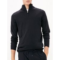 Jumpers Hitchcock Half Zip Neck Cashmilon Knit Jumper in Dark Navy – Kensington Eastside Jumpers Hitchcock Half Zip Neck Cashmilon Knit Jumper in Dark Navy – Kensington Eastside