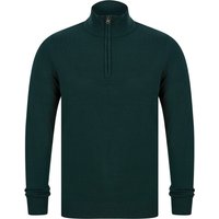 Jumpers Hitchcock Half Zip Neck Cashmilon Knit Jumper in Evergreen – Kensington Eastside Jumpers Hitchcock Half Zip Neck Cashmilon Knit Jumper in Evergreen – Kensington Eastside