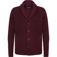 Cardigans Totnes Soft Knit Shawl Neck Cardigan in Claret Cardigans Totnes Soft Knit Shawl Neck Cardigan in Claret